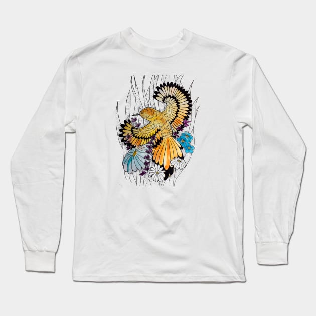 bird Long Sleeve T-Shirt by Tatianko